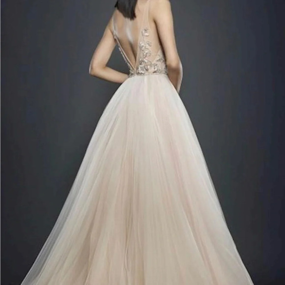 Lazaro Wedding Dress Style 3712 by JLM Couture Blush street size 2/4 - Picture 7 of 7